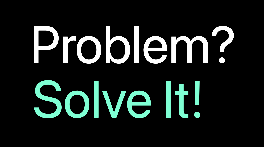 Problem? Solve It! app title graphic